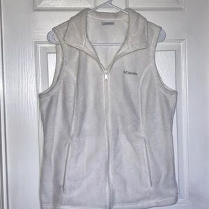 white Columbia vest
